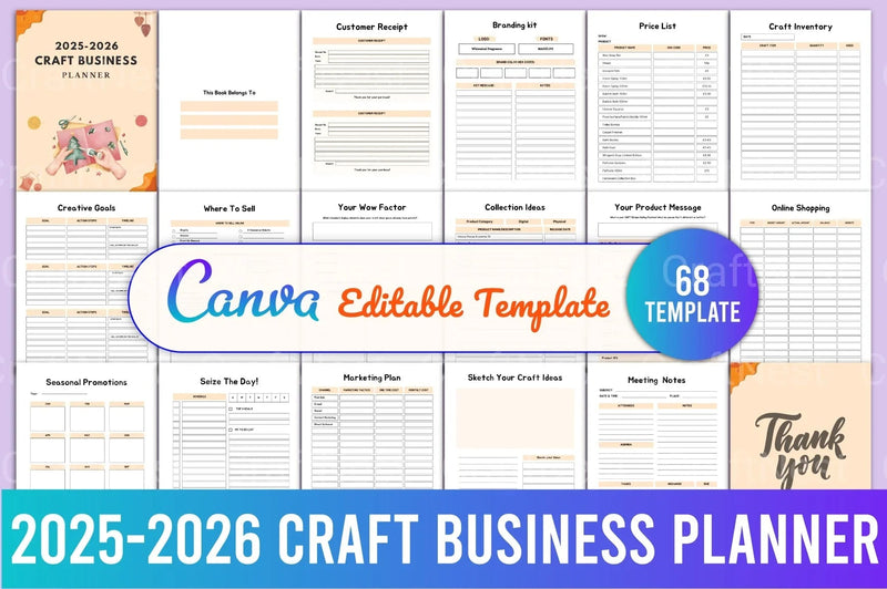 Craft Business Planner Guide - CraftNest - Digital Crafting and Art