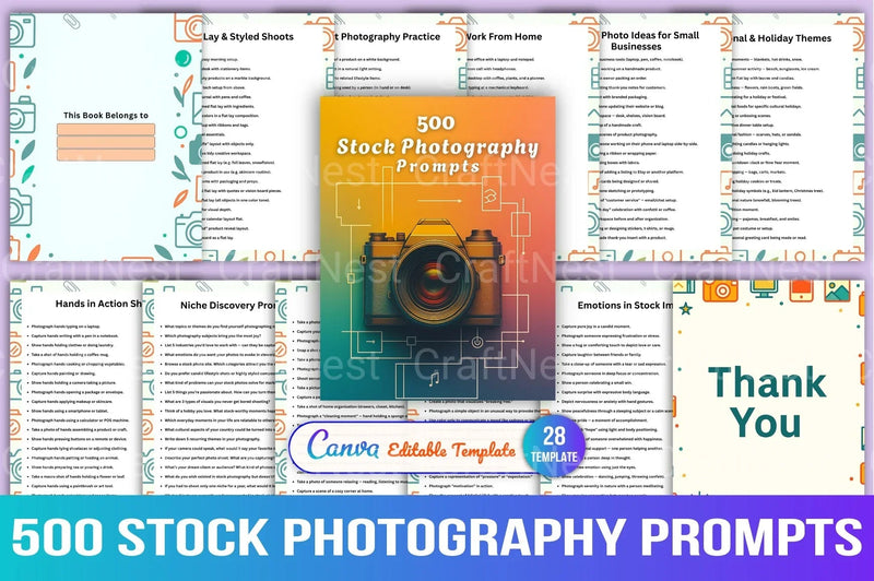Stock Photography Prompts for Creative Inspiration - CraftNest - Digital Crafting and Art