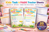 Kids Task Habit Sheets Planner
