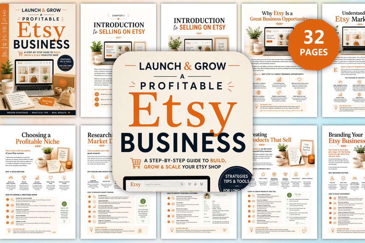 Launch Grow Profitable Etsy Business