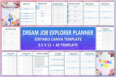 Dream Job Explorer Planner - CraftNest - Digital Crafting and Art