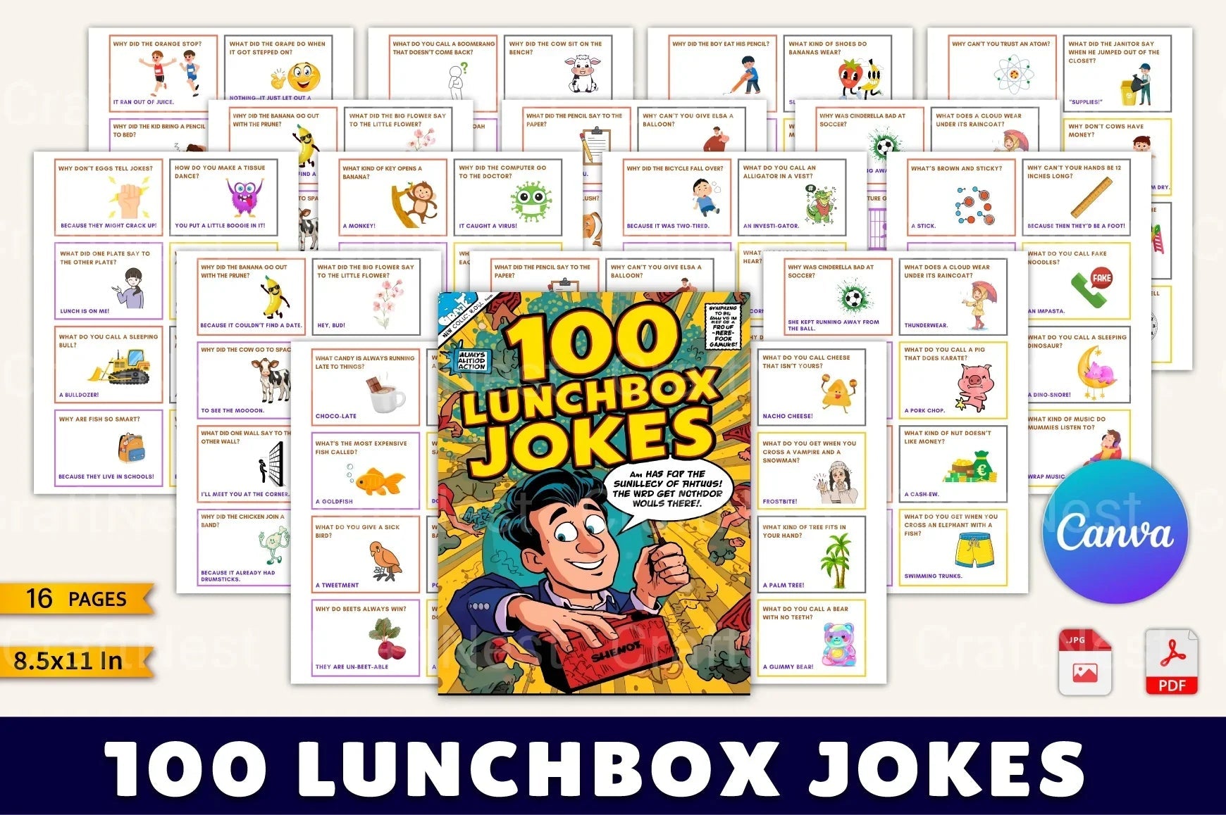 Lunchbox Jokes for Kids - CraftNest - Digital Crafting and Art
