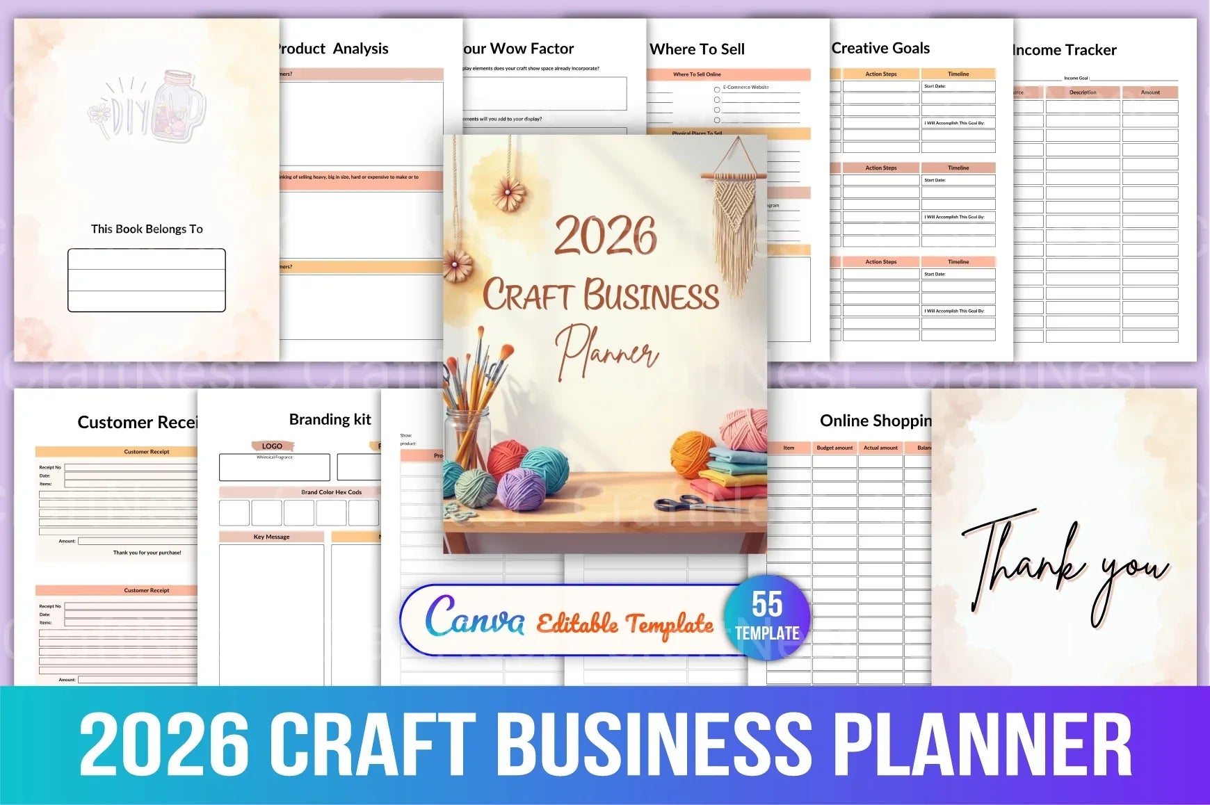 Craft Business Planner Guide - CraftNest - Digital Crafting and Art