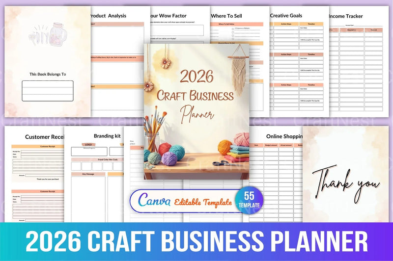 Craft Business Planner Guide - CraftNest - Digital Crafting and Art