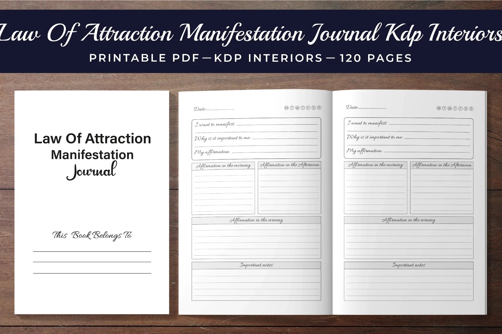 Law of Attraction Manifestation Planner - CraftNest - Digital Crafting and Art
