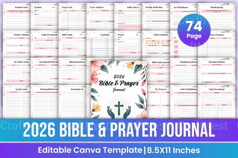 Bible Prayer Guide - CraftNest - Digital Crafting and Art