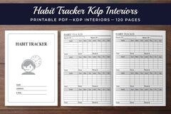 Habit Tracker Planner - CraftNest - Digital Crafting and Art
