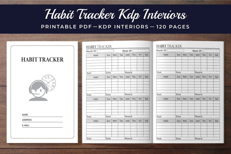 Habit Tracker Planner - CraftNest - Digital Crafting and Art