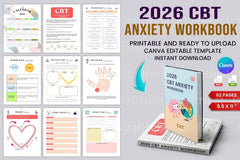 CBT Anxiety Workbook for Effective Stress Management - CraftNest - Digital Crafting and Art