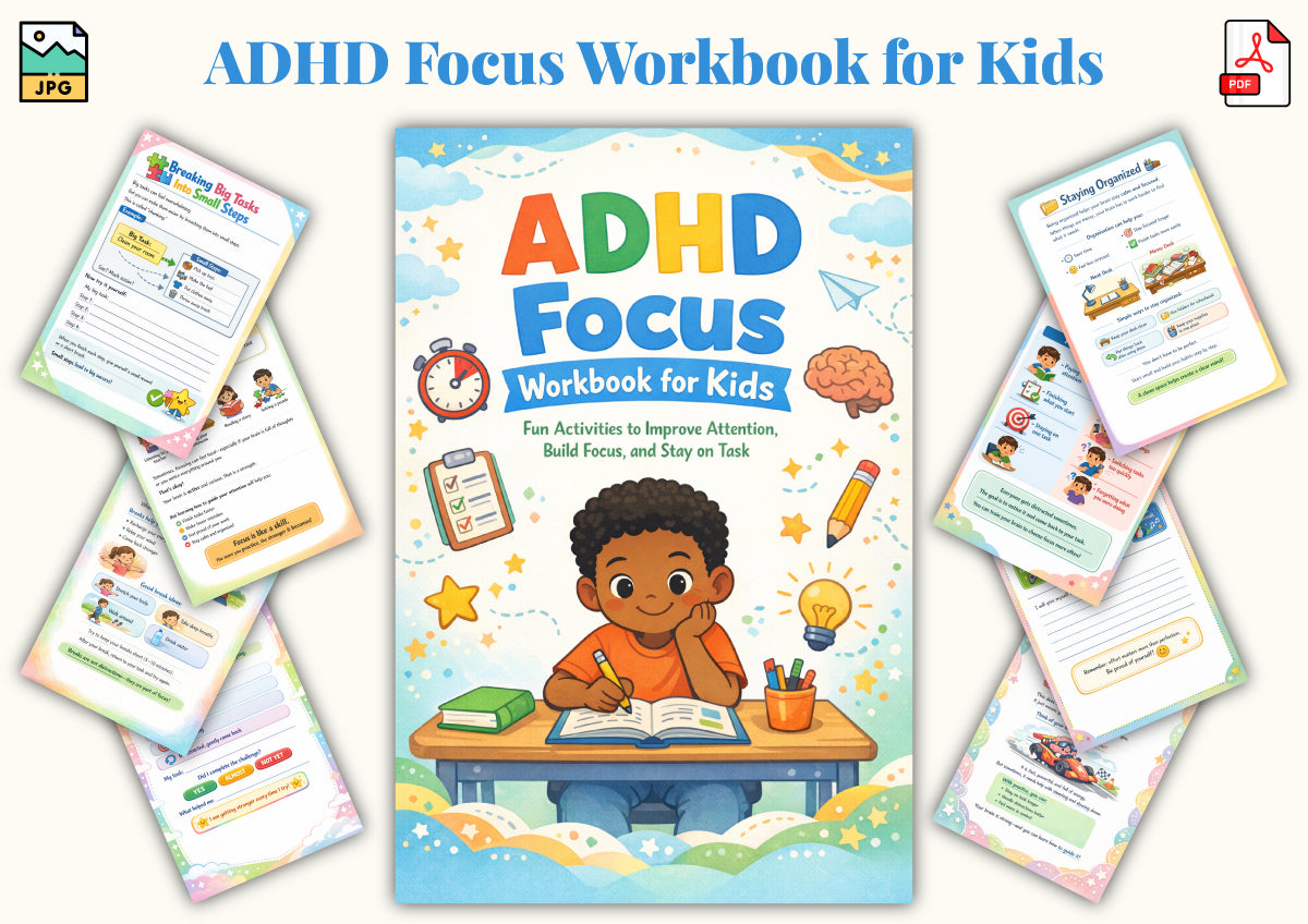 Adhd Focus For Kids Workbook