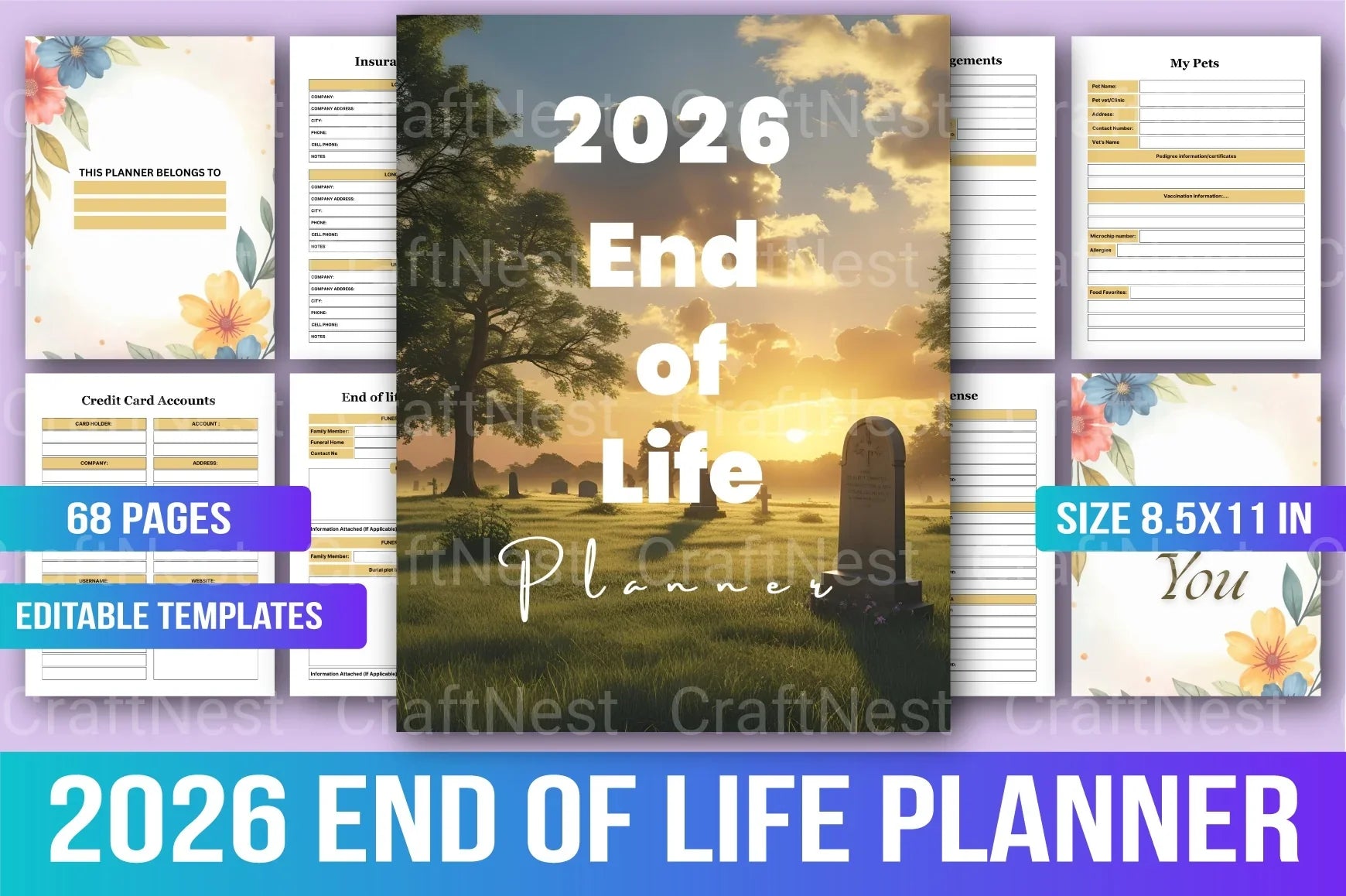 End of Life Planner Guide - CraftNest - Digital Crafting and Art