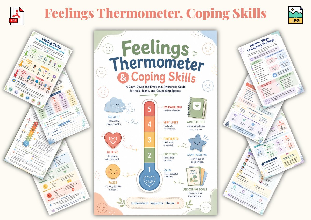 Feelings Thermometer Coping Skills