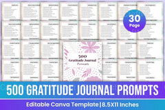 Gratitude Prompts for Daily Reflection - CraftNest - Digital Crafting and Art
