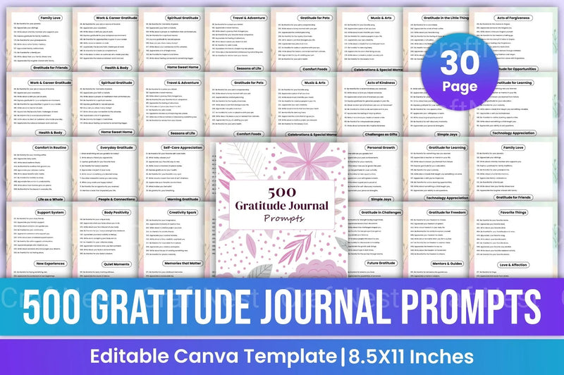 Gratitude Prompts for Daily Reflection - CraftNest - Digital Crafting and Art