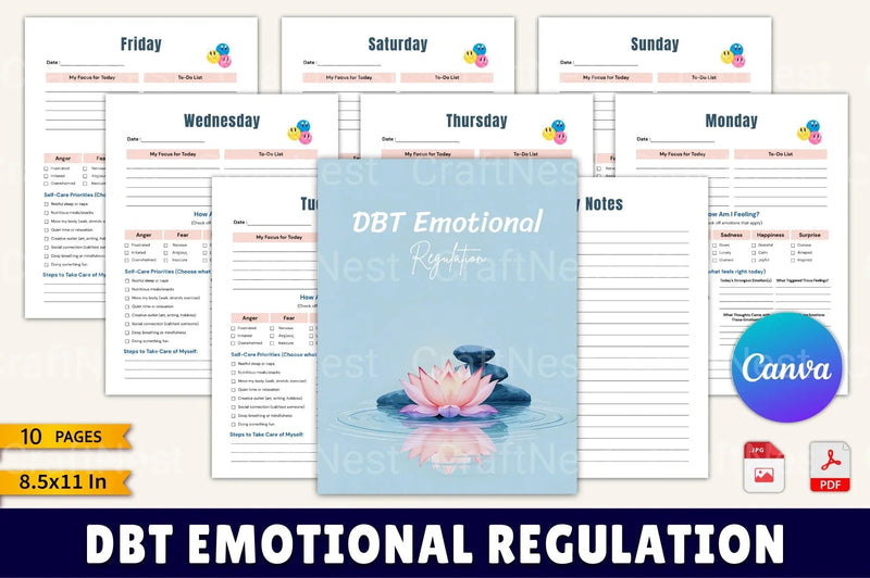 DBT Emotional Regulation Techniques - CraftNest - Digital Crafting and Art