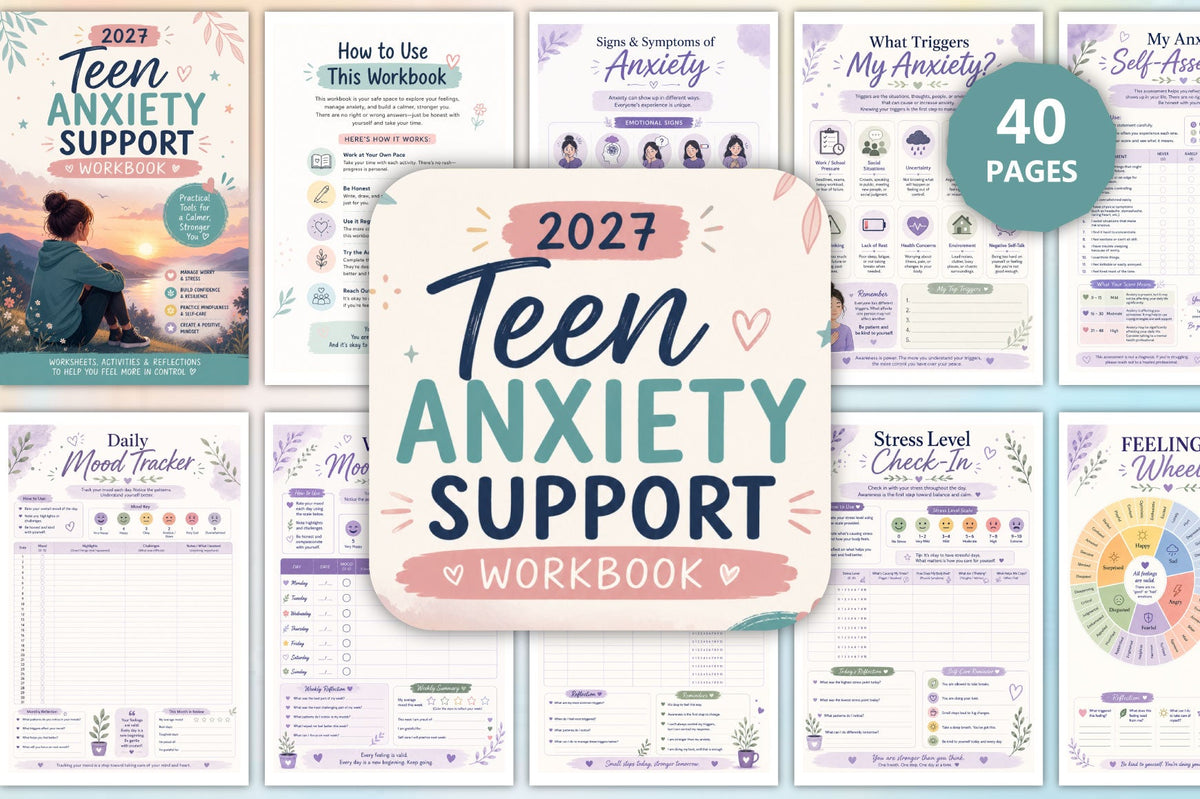 Teen Anxiety Support Workbook 2027