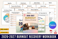 Burnout Recovery Workbook Guide - CraftNest - Digital Crafting and Art