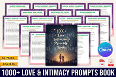 Love Intimacy Prompts Book for Couples - CraftNest - Digital Crafting and Art