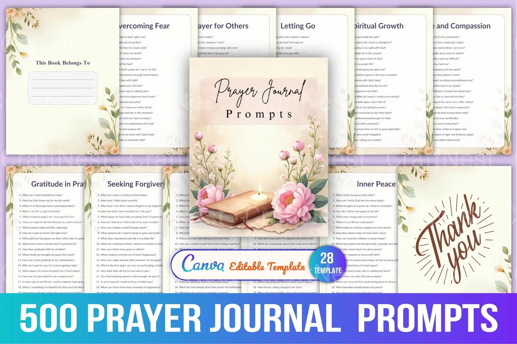 Prayer Prompts Guide for Inspiration - CraftNest - Digital Crafting and Art