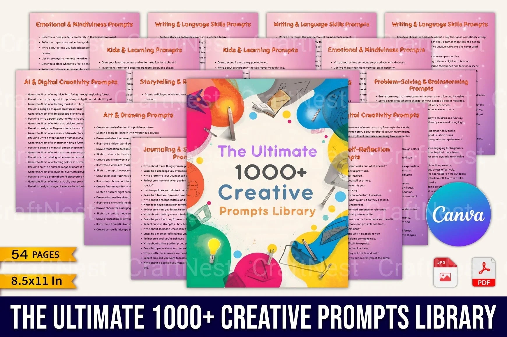 The Ultimate Creative Prompts Library - CraftNest - Digital Crafting and Art