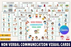 Non-Verbal Communication Visual Cards - CraftNest - Digital Crafting and Art