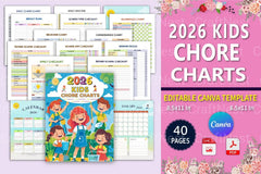 Kids Chore Charts Collection - CraftNest - Digital Crafting and Art