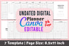 Undated Planner for Organization and Productivity