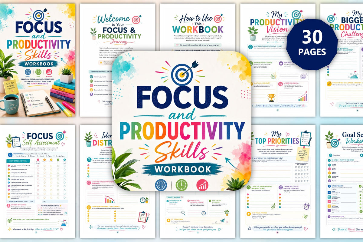 Focus And Productivity Skills Workbook