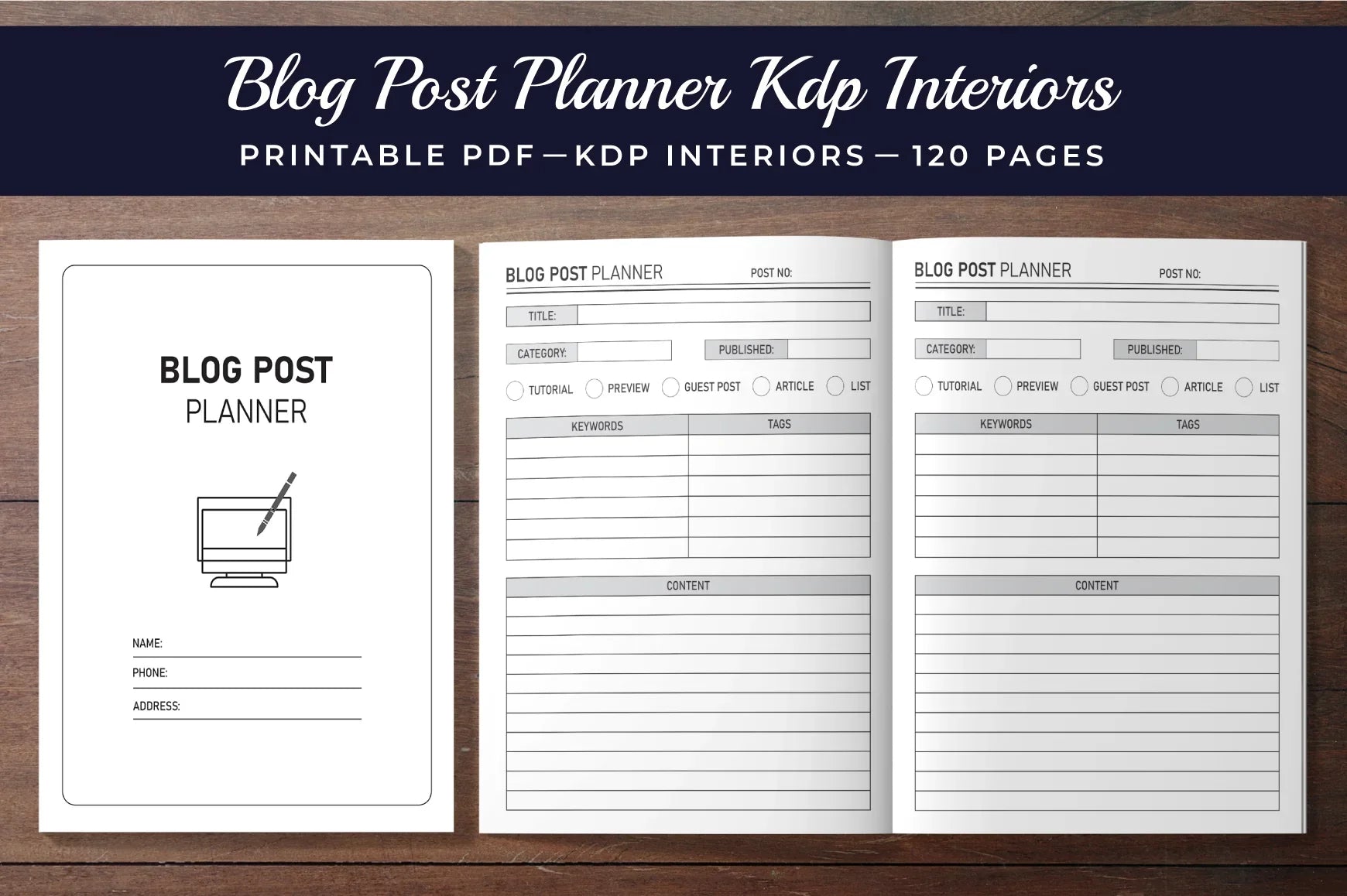 Blog Post Planner  Bundle - CraftNest - Digital Crafting and Art