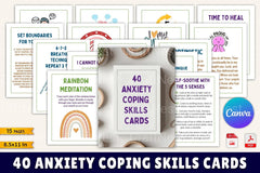 Anxiety Coping Skills Cards for Stress Relief - CraftNest - Digital Crafting and Art