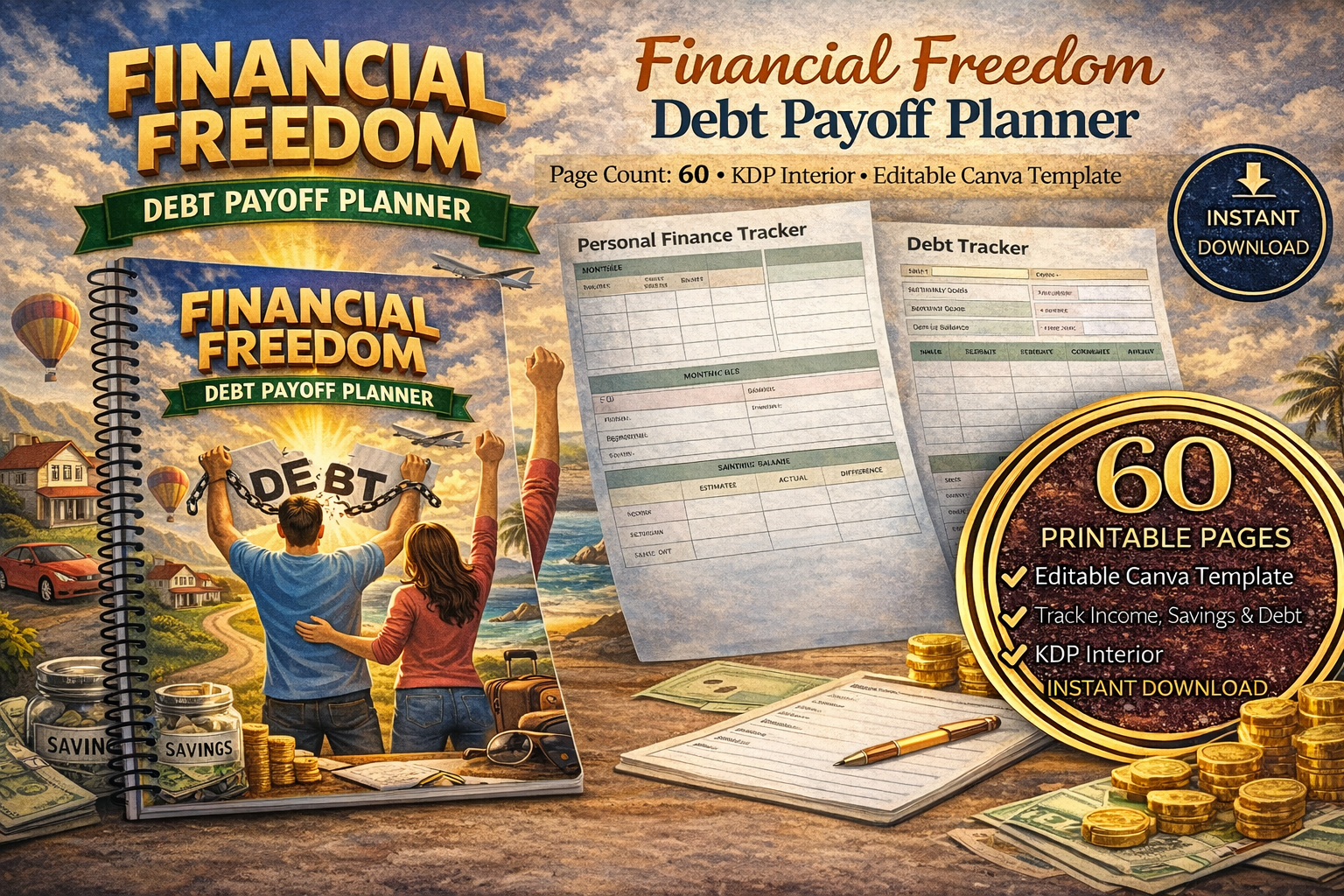 Financial Freedom Debt Payoff Planner