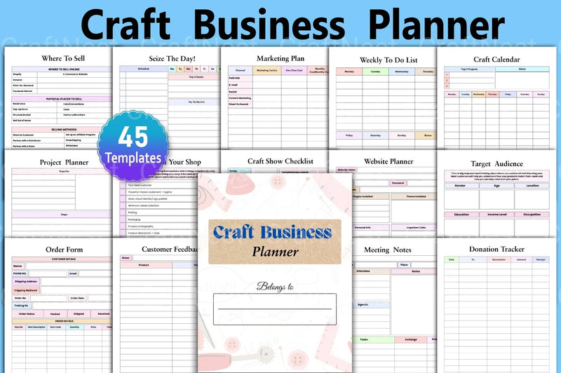 Craft Business Planner Guide - CraftNest - Digital Crafting and Art