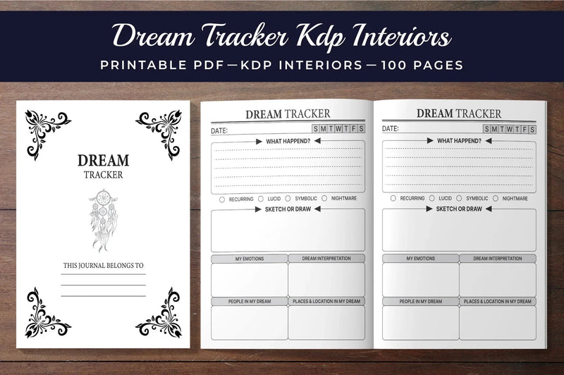 Dream Tracker Planner - Printable Planner - CraftNest - Digital Crafting and Art