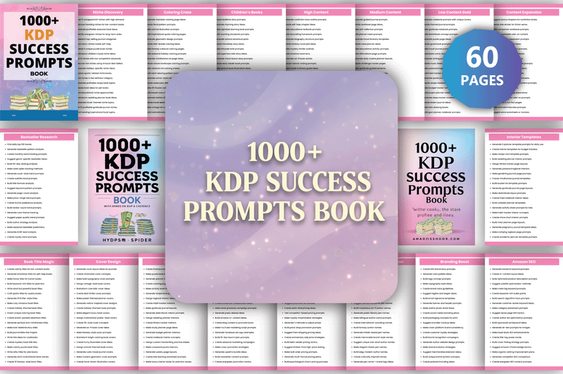 KDP Success Prompts Book for Authors - CraftNest - Digital Crafting and Art
