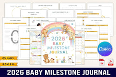 Baby Milestone Tracker - CraftNest - Digital Crafting and Art