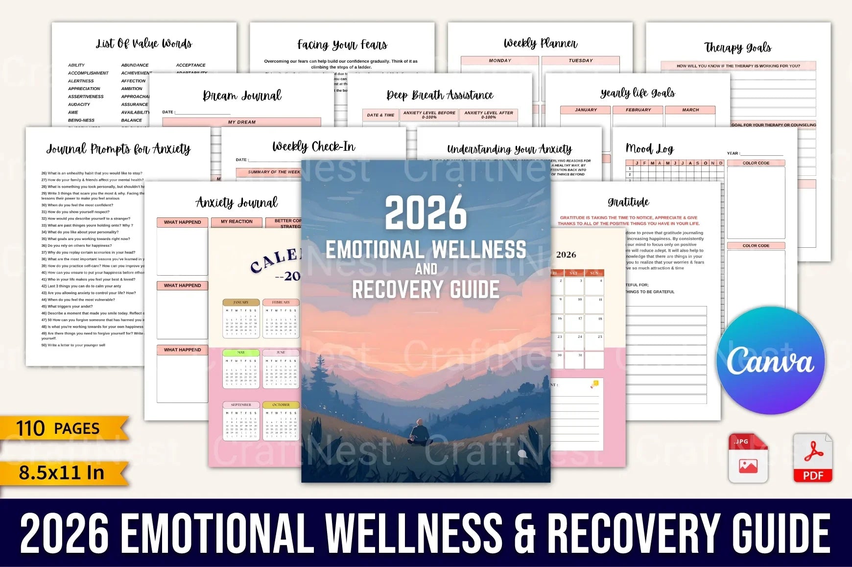 Emotional Wellness Recovery Guide - CraftNest - Digital Crafting and Art