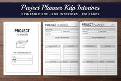 Project Planner from 100 Planner - CraftNest - Digital Crafting and Art