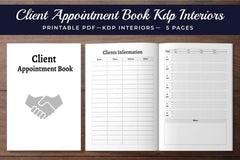 Client Appointment Book Planner  Bundle - CraftNest - Digital Crafting and Art