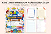 Kids Lined Notebook Planner