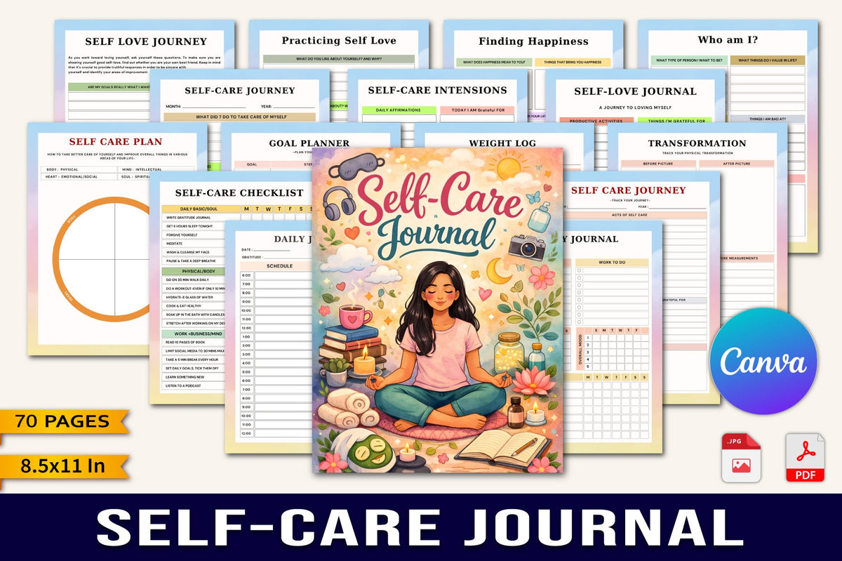 Self Care Journal for Personal Growth