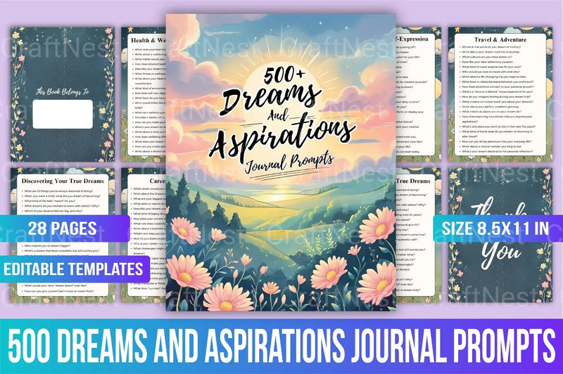 Dreams and Aspirations Writing Prompts - CraftNest - Digital Crafting and Art