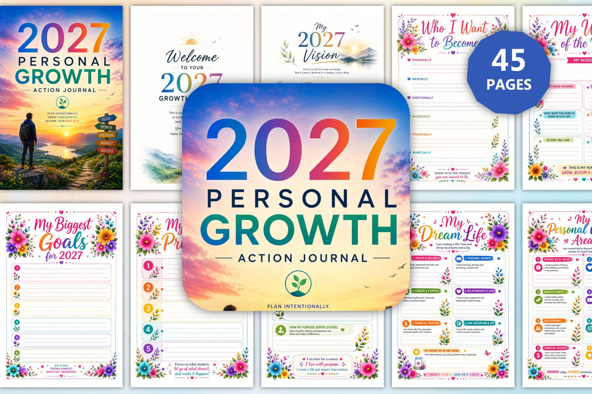 Personal Growth Action Journal 2027