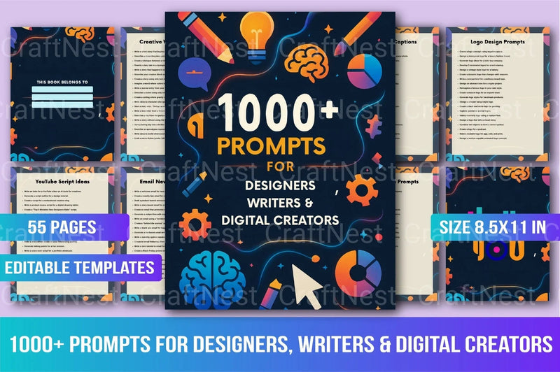 Creative Prompts for Designers, Writers, and Creators - CraftNest - Digital Crafting and Art