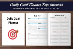 Daily Goal Planner - 100 Planner - CraftNest - Digital Crafting and Art