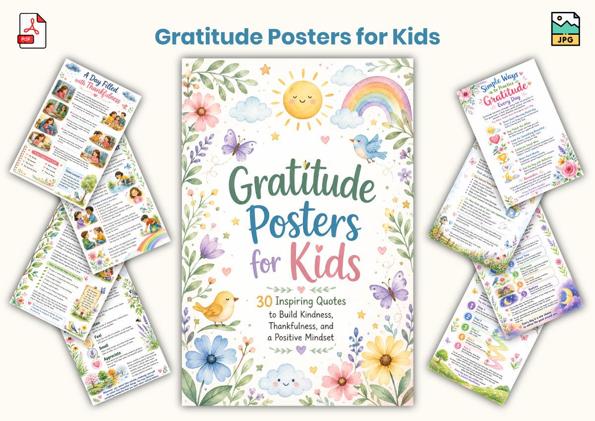 Gratitude Posters For Kids