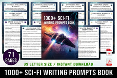 Engaging Sci-Fi Writing Prompts Book - CraftNest - Digital Crafting and Art
