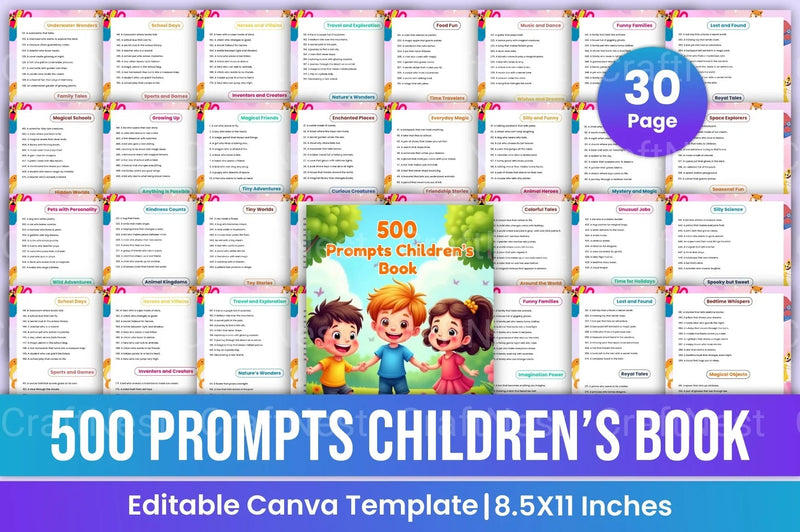 Creative Prompts for Children's Books - CraftNest - Digital Crafting and Art