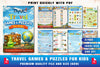 Travel Games & Puzzles Planner for Kids