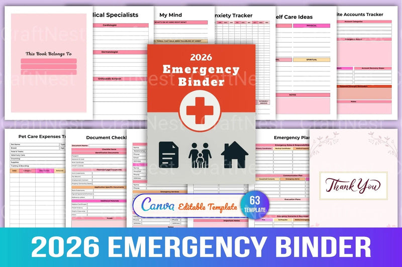Essential EREPLACEncy Binder for Crisis Preparedness - CraftNest - Digital Crafting and Art