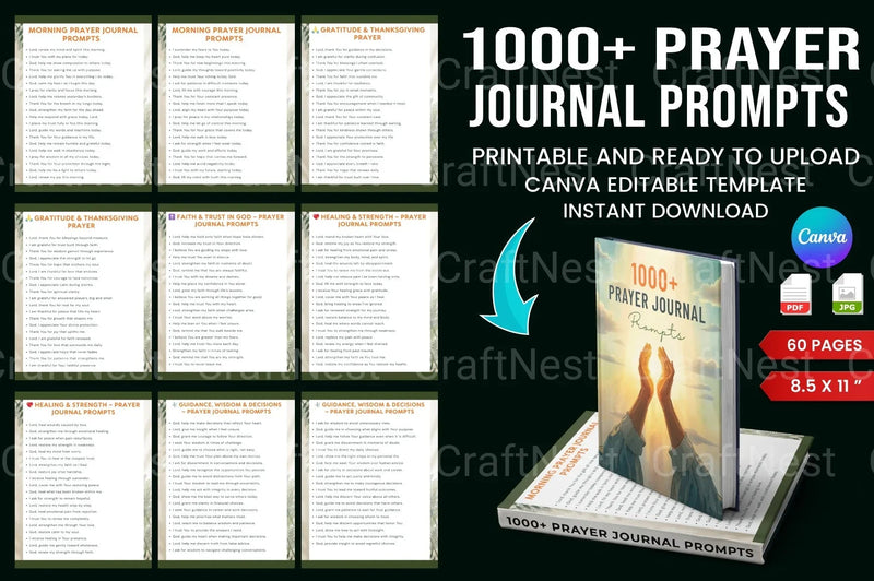 Prayer Prompts for Spiritual Growth - CraftNest - Digital Crafting and Art